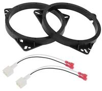 Pizgear Anello distanziatore for altoparlante, adattatore for distanziatore for altoparlante tweeter, for NISSAN, for Murano, 2003-2019, impermeabile, nero, 2 set Distanziatore per altoparlanti auto