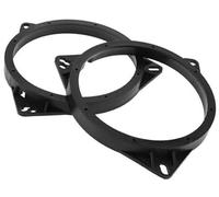 Pizgear Anello distanziatore for altoparlanti Tweeter Adattatore distanziatore for altoparlanti Auto, for NISSAN, for Qashqai, Porte anteriori posteriori ABS Nero impermeabile Distanziatore per altopa