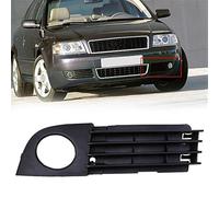 Pizgear Auto ABS ABS Paraurti anteriore sinistro/destro Fendinebbia Griglia di copertura della lampada, for, A6 C5 Berlina e Avant 2002-2005 Facelift Griglia fendinebbia anteriore(Black 1 Pcs Left)