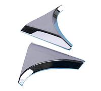 Pizgear Auto ABS Cromato 2 Pezzi Lunotto posteriore Portellone Spoiler Trim Copertura, for NISSAN, for Qashqai, J11 2014 2015 2016 2017 2018 Labbro del paraurti anteriore