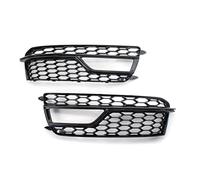 Pizgear Auto Paraurti Anteriore A Nido D'ape Lampada Della Luce di Nebbia Griglia Nero Lucido Griglia di Copertura, for, A5 S5, per, 2013-2017 8T0807681M 8T0807682M Griglia fendinebbia anteriore(Blac