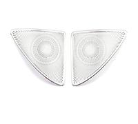 Pizgear Auto Porta Altoparlante Pad Suono Copertura Dell'altoparlante Cornice Adesivo Accessori Interni, for Mercedes-Benz, Classe S W222 2017-2020 Rivestimento per altoparlanti auto(Matte Silver B)