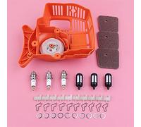 Pizgear Avviamento a Strappo Filtro Aria Carburante Nottolino Cane Rondella Elastica Kit Candela Trimmer Parti, for STIHL, FS38 FS45 FS46 FS55 FC55 HL45 KM55 Avviamento a Strappo per Tosaerba