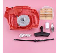 Pizgear Avviamento a strappo, linea di filtro del carburante, impugnatura, corda, candela, motosega, sostituzione del pezzo di ricambio, for Husqvarna, 445 450 Avviamento a strappo per motosega