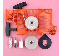 Pizgear Avviamento a strappo Puleggia Corda Maniglia Impugnatura Molla Filtro carburante Kit candela Parti di ricambio for motosega, for Husqvarna, 50 51 55 503151803 Avviamento a strappo per motosega