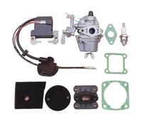Pizgear Bobina di accensione del carburatore, for Robin, NB411 BG411 CG411 Set guarnizioni aspirazione dell'elemento filtrante dell'aria Trimmer Guarnizione del carburatore