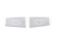 Pizgear Car Door Audio Copertura dell'altoparlante Altoparlante Trim Telaio Adesivo Accessori interni in acciaio, for Range Rover, Sport L494 2013-2021 Rivestimento per altoparlanti auto(Front Silver)
