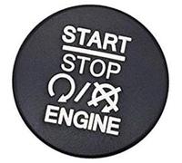 Pizgear Car Styling Auto Engine Accensione Start Stop Pulsante Interruttore Anello Adesivo Cover Custodia, for Jeep, Renegade Commander Trim del pulsante di arresto di avvio del motore