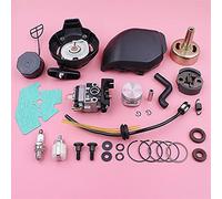 Pizgear Carburatore Avviamento a Strappo Coperchio Filtro Aria Tamburo Frizione Pistone Kit di Riparazione Strumento Motore Parte GX25 GX 25 35mm Avviamento a Strappo per Tosaerba