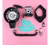 Pizgear Carburatore Avviamento a Strappo Filtro Aria Carburante Tubo Flessibile Olio Guarnizione Kit 4 Tempi Piccolo Motore Tosaerba Parte GX25 GX 25 Avviamento a Strappo per Tosaerba