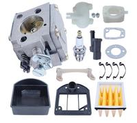 Pizgear Carburatore Carb, for Husqvarna, 61 266 268 272 272XP Motosega con staffa Filtro aria Guarnizione aspirazione Candela Guarnizione del carburatore