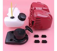 Pizgear Cilindro Superiore Coperchio Motore Avviamento a Strappo Kit Linea Serbatoio Carburante 4 Tempi Parte Tosaerba GX35 GX35NT HHT35S Avviamento a Strappo per Tosaerba