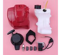 Pizgear Cilindro Superiore Copertura Motore Protezione Avviamento a Strappo Motore Piccolo Bobina di accensione Montaggio Serbatoio Carburante Filtro Aria GX25 GX 25 Avviamento a Strappo per Tosaerba