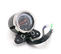 Pizgear Contachilometri digitale universale for motociclette LCD LIGHT da 12 V, tachimetro, indicatore dell'olio personalizzato, for Tachimetro per motocicletta