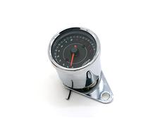 Pizgear Contagiri contagiri argento nero 12V 60mm 0-13000 giri/min Tachimetro per motocicletta(Silver)