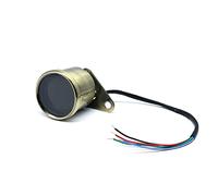 Pizgear Contagiri digitale for motocicletta, misuratore di livello dell'olio LCD, display universale for strumenti da motocicletta in rame a sette colori Tachimetro per motocicletta(Bronze)