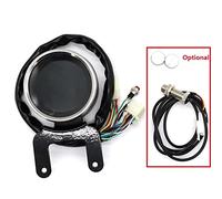 Pizgear Contagiri universale 12000RPM digitale multifunzionale calibro contachilometri contachilometri livello olio indicatore di direzione moto Tachimetro per motocicletta(Gauge and Sensor)