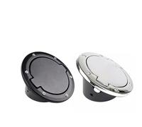 Pizgear Coperchio del serbatoio del carburante for auto, for Jeep, Wrangler JK Rubicon Sahara Unlimited 2007-2017 Tappo dello sportello del serbatoio del carburante di ricambio Fuel Door Cover(Chrome)
