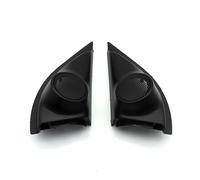 Pizgear Coperchio dell'altoparlante for tono alto della porta anteriore, coperchio del tweeter, decorazione corno di Twitter, for Vezel, serie XR-V Rivestimento per altoparlanti auto(Schwarz)