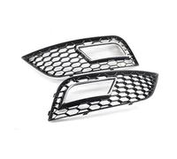 Pizgear Copertura della griglia della luce di nebbia del paraurti anteriore in rete a nido d'ape, for, A4 B8.5 2013 2014 2015 2016 Griglia nebbia Car Styling Griglia fendinebbia anteriore(Black Chrom