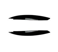 Pizgear Copertura for palpebra sopracciglio faro anteriore Evil 2004-2014, for adesivi for auto serie 1 E81 E82 E87 E88 in ABS nero lucido. Adesivo protettivo per fari(Carbon Look)