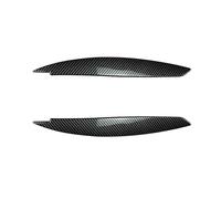Pizgear Copertura for palpebra sopracciglio faro anteriore Evil 2004-2014, for adesivi for auto serie 1 E81 E82 E87 E88 in ABS nero lucido. Adesivo protettivo per fari(Gloss Black)