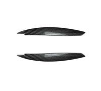 Pizgear Copertura for sopracciglia dei fari anteriori in fibra di carbonio for auto, for palpebre auto Serie 1 E81 E82 E87 E88 2008-2013 Adesivo protettivo per fari