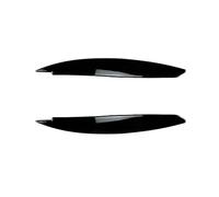 Pizgear Copertura for sopracciglia dei fari anteriori in nero lucido for auto, for palpebre auto Serie 1 E81 E82 E87 E88 2008-2013 Adesivo protettivo per fari