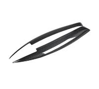Pizgear Copertura for sopracciglia e palpebre dei fari in vera fibra di carbonio, 1 paio, for E81 E82 2004-2010 Adesivo protettivo per fari(Carbon Fiber)