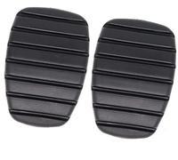 Pizgear Coperture in gomma for pedale frizione freno, for Renault Megane 2 Scala 2002-2016 Copripedale per auto(BLACK 2Pc)
