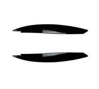 Pizgear Copri-palpebre for fari auto, in ABS nero, for E82 Coupé 2008-2013, for E81 3 porte 2008-2012, for E87 5 porte 2004-2011 Adesivo protettivo per fari