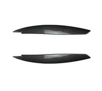 Pizgear Copri-palpebre in fibra di carbonio for fari auto, 2 pezzi, for Serie 1 E87 E88 E81 E82 2008-2013, copri-palpebre in ABS. Adesivo protettivo per fari