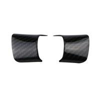 Pizgear Coprivolante for auto, for Ford, for Focus 3 MK3 2012-2014, for KUGA 2013-2015, rivestimento decorativo adesivo ABS Adesivo per volante(2pcs-black)