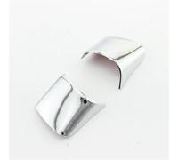 Pizgear Custodia decorativa for autoadesivo della copertura del volante dell'auto, for Ford, for Focus 3 MK3 2012 2013 2014, for Kuga Escape 2013-2015 Accessori Adesivo per volante(2Pcs Chrome)