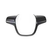 Pizgear Custodia for copertura paillette del volante con finiture cromate for auto in ABS, for Ford, for Focus 3 Mk3 2012-2014, for Kuga 2013-2015, accessori Adesivo per volante(A Type Carbon fiber)