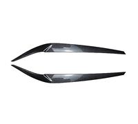 Pizgear Faro Palpebra Sopracciglio Finiture Nero carbonio/Plastica nera lucida, for, for Serie 5 G30 G31 2017-2021 Adesivo per fari(Carbon Fiber look)