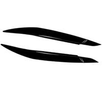 Pizgear Faro sopracciglio, per Bmw, per X6 E71 2008 2009 2010 2011 2012 2013 2014 Auto Palpebre Coperchi Lampada Sopracciglia Copertura Trim Rifinitura delle sopracciglia del faro(BLACK Gloss Black)
