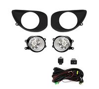 Pizgear Fendinebbia a LED, for Toyota, Yaris 2006 2007 2008 Lampada paraurti di Guida Luce di Marcia Diurna DRL Accessorio for Auto Fendinebbia Gruppo fendinebbia per Auto(Black LED Fog Lamp)