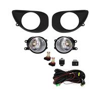 Pizgear Fendinebbia a LED, for Toyota, Yaris 2006 2007 2008 Lampada paraurti di Guida Luce di Marcia Diurna DRL Accessorio for Auto Fendinebbia Gruppo fendinebbia per Auto(Black LED Bulb White)