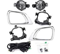 Pizgear Fendinebbia paraurti Anteriore Auto, for Nissan, Navara Frontier NP300 2015 2016 2017 2018 2019 Luci di Marcia Diurna a LED DRL Accessori Fendinebbia Gruppo fendinebbia per Auto