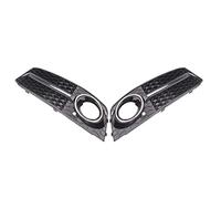 Pizgear Fendinebbia Telaio di copertura Trim Paraurti anteriore Lampada Griglia Griglia cellulare, for, A4 B8 RS4 Style 2009-2012 Accessori auto Griglia fendinebbia anteriore(Black Fog lamp cover Pai