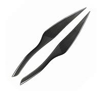 Pizgear Fibra di carbonio Auto Faro Palpebra Copertura Sopracciglio Trim Decal ABS 2x, for BMW, for E90 E91 Serie 3 2004 2005 2006 2007 2008 Adesivo per fari oscurati