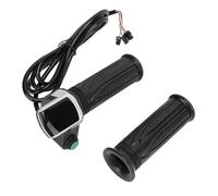 Pizgear For 24V36V48V Scooter elettrico Acceleratore Manopola Display LCD Con Pulsante Interruttore E-Bike Acceleratore Rotante Manubrio Impugnatura Regolatore per monopattino elettrico(48V)