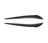 Pizgear For BMW E92 E93 2007-2014 Tuning Gloss Nero ABS Auto Faro Anteriore Sopracciglia Palpebra Coperchio Trim Copertura Della Lampada adesivo Adesivo per fari oscurati(Carbon Look)