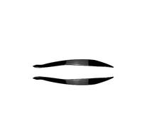 Pizgear For BMW F10 F11 Male Faro Sopracciglia Palpebra Serie 5 518d 520d 520i 530i M5 ABS Gloss Nero Carbon Look adesivi 3D 2010-2017 Adesivo per fari oscurati(Gloss Black Lci)