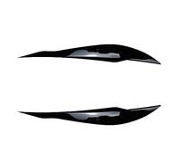Pizgear For BMW Serie 3 F30 Berlina F31 Wagon 2011-2018 Auto Fari Palpebre Coperchi Accessori in plastica ABS, 2 pezzi Sopracciglia nere lucide Copri-palpebre per sopracciglia dei fari dell'auto(Gloss