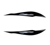 Pizgear For BMW Serie 3 F30 F31 320i 328i 335i F80 M3 2012-2018 Faro anteriore Sopracciglio Palpebra Coperchio Trim Coperchio della lampada Accessori adesivo Adesivo per fari oscurati(Gloss Black)