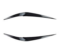 Pizgear For BMW X1 F48 ABS Lucido Auto Male Faro Sopracciglia Palpebra 3D Adesivo 16d 18i 18d 20i 20d 25i 25d 25e X-Drive 2015-2022 Tuning Adesivo per fari oscurati(Carbon Look)