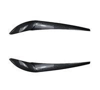 Pizgear For BMW X3 F25 X4 F26 2014 2015 2016 2017 2018 Gloss Nero ABS 2pcs Faro Palpebre Sopracciglia Body Kit adesivo Tuning Adesivo per fari oscurati(Carbon Look)