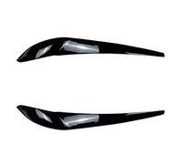 Pizgear For BMW X3 F25 X4 F26 2014 2015 2016 2017 2018 Gloss Nero ABS 2pcs Faro Palpebre Sopracciglia Body Kit adesivo Tuning Adesivo per fari oscurati(Gloss Black)